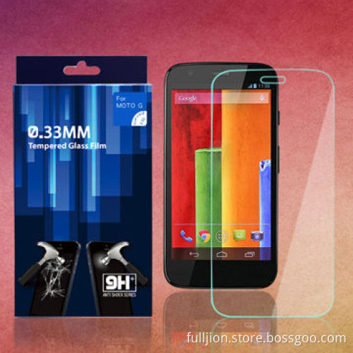 0.15mm, 0.2mm, 0.33mm, 0.4mm tempered glass screen protector for Moto G